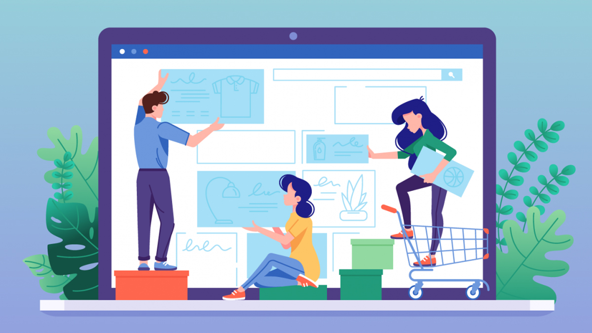 الفرق بين المواقع والمتاجر الالكترونية